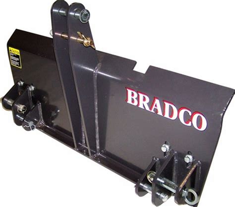 bradco 3-point to skid steer adapter|bradco skid steer attachment.